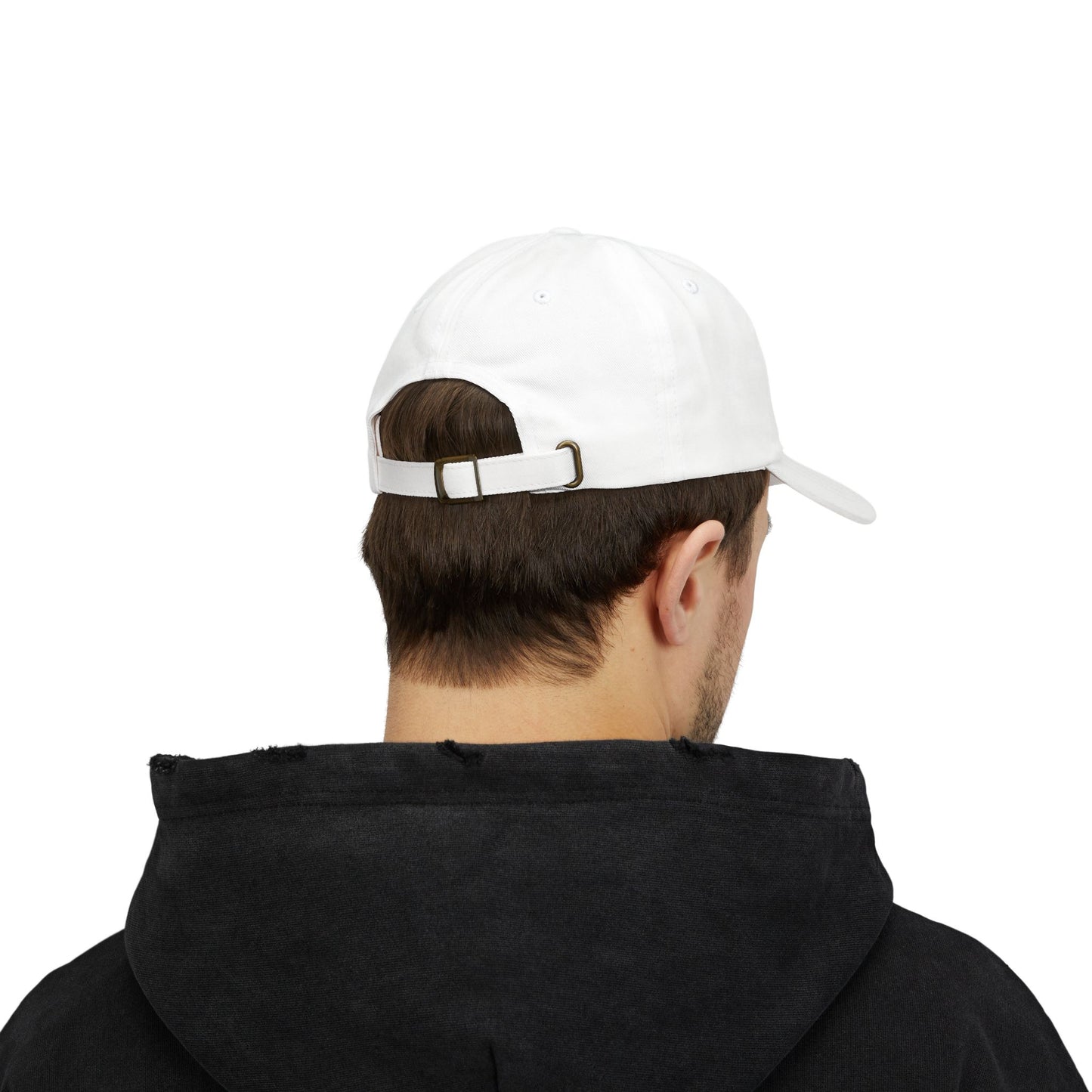 Crisis is My Baseline Embroidered Hat, Classic White Cap, Cosmic Medical Designs